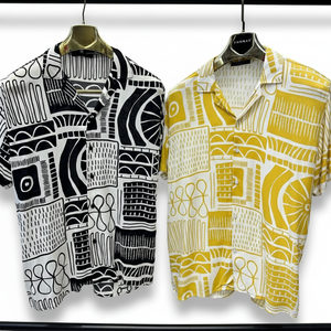 Chemise à manches courtes pour homme à motifs floraux, coupe décontractée, tissu satiné, respirant, élégant, tenue décontractée d'été, tenue de vacances - Product Image 6