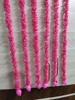 PAKET 12 GANTUNGAN BUNGA MELATI PINK BUATAN YANG DIHUBUNGKAN dengan Mawar PINK untuk DEKORASI DIWALI GANPATI / GANTUNGAN DEKORATIF F