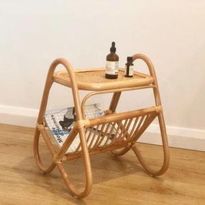 ชั้นวางคู่ชั้นวางนิตยสารหวายธรรมชาติเป็นมิตรกับสิ่งแวดล้อมดีไซน์เรียบง่ายทันสมัย - Product Image 3