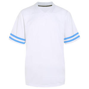 Fabricante de camisetas de fútbol deportivas universitarias personalizadas, malla atlética ligera con gráficos sublimados de alta calidad para equipos escolares - Product Image 1