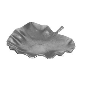 Cuenco de aluminio hecho a mano de gran venta con diseño de hojas, centro de mesa pulido decorativo con acabado de níquel crudo, cuenco de mesa elegante - Product Image 3