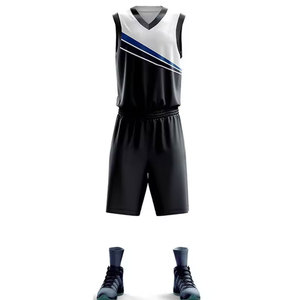 Maillot de basket-ball réversible de haute qualité imprimé par sublimation uniformes de basket-ball OEM personnalisés Logo nom de l'équipe vente en gros vierge - Product Image 3