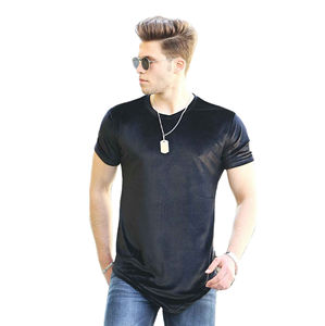Camiseta de Mezclilla Transpirable de Estilo Urbano para Adolescentes y Hombres, con Diseño Bordado Personalizado, Cuello Redondo y Mangas Largas - Product Image 2