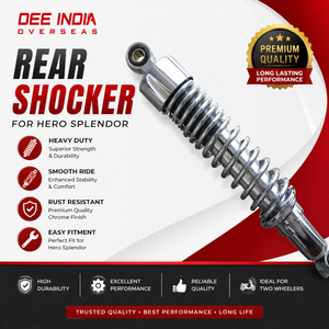 Amortiguador Trasero para Hero Splendor |   Amortiguador de Suspensión para Bicicleta de Alta Resistencia |   Repuestos para Motocicletas - Product Image 3