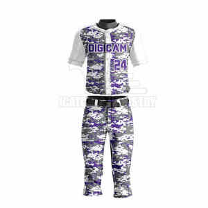 เครื่องแบบเบสบอลผ้าโพลีเอสเตอร์ชุดเบสบอลแห้งเร็วสวมใส่สบาย - Product Image 1