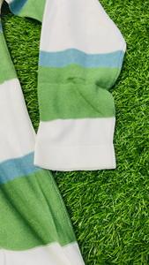 Suéter de punto a rayas de gran tamaño personalizado para hombre, ropa de invierno informal de talla grande - Product Image 5