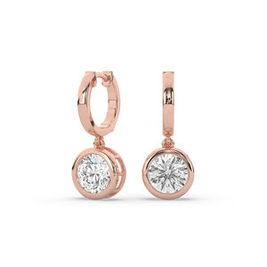 Pendientes de Diamantes Redondos de Laboratorio de 2.70Ct, Oro de 10K, Fabricante, Ligeros, Estética Única, Joyería Fina, Suministro al por Mayor - Product Image 2