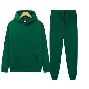 Survêtements de sport pour hommes, automne-printemps, logo personnalisé, sweat-shirts à capuche, pantalon, jogging, vente en gros, pull-over, survêtement uni - Product Image 2