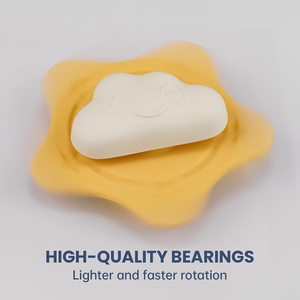 2026 nuevo juguete giratorio de succión de silicona para niños pequeños, juego giratorio sensorial de nubes y estrellas para bañeras de ventana, trona de viaje en avión - Product Image 4