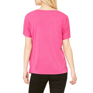 Top Notch Breathable Eco-Friendly Casual V Neck Short Sleeves <b>Pink</b> Women's 100% Cotton <b>Plain</b> Dyed Knitted Streetwear <b>T</b>-<b>shirt</b> - Product Image 2