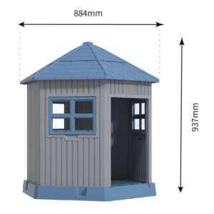 Caseta para Perros de Lujo para Exteriores, Impermeable, con Techo Inclinado, de Polipropileno, Venta al Por Mayor del Fabricante - Product Image 6