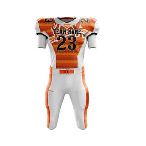 ชุดยูนิฟอร์มอเมริกันฟุตบอลแบบระบายอากาศสั่งทำพิเศษสำหรับทีม OEM ชุดยูนิฟอร์มอเมริกันฟุตบอลชายแบบระบายอากาศสั่งทำพิเศษสำหรับ OEM - Product Image 2