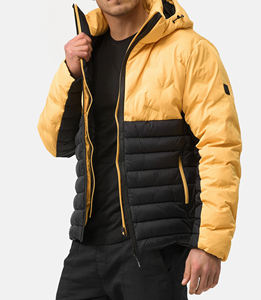 เสื้อแจ็คเก็ตผ้าแคนวาสบุใยฝ้ายสำหรับผู้ชาย คุณภาพดีที่สุด แฟชั่นทันสมัย สวมใส่สบายในฤดูหนาว มีฮู้ด กันลม พร้อมปักโลโก้ด้านหน้าได้ตามต้องการ - Product Image 3