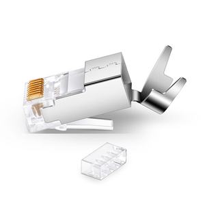 Cat6a/Cat7 RJ45 spine modulari Standard <span class=keywords><strong>con</strong></span> <span class=keywords><strong>codino</strong></span> (tuta a due pezzi), connettori di rete schermati per 23AWG - Product Image 2