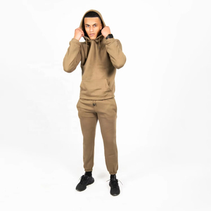 OEM Pull à capuche sérigraphié Pantalon évasé Ensembles de survêtement unisexe Pantalon de jogging Ensemble de survêtement à capuche 2 pièces pour homme - Product Image 1