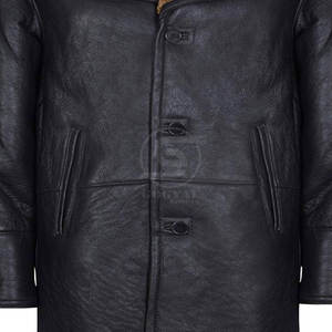 Abrigo Largo de Cuero para Hombre, Transpirable y Ligero, Ropa Casual, Abrigo Largo de Cuero de Borrego para Hombre Más Vendido a un Precio Razonable - Product Image 6