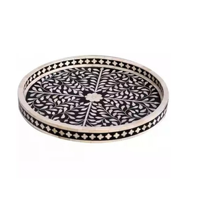Elegant Modern Design Multi-functional Rectangle Bone Inlay <b>Tray</b> for Wedding Home Restaurant Use High Quality Decoration - Product Image 3