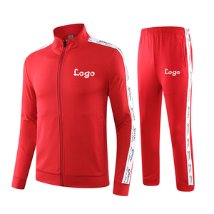 2025 hommes hiver vêtements de sport ensemble propre Logo Polyester Tech polaire fermeture éclair complète survêtement à capuche survêtement solide deux pièces Jogging tenue - Product Image 2