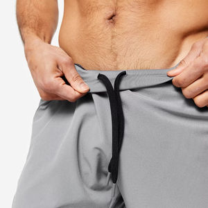 Short de plage d'été avec logo personnalisé pour hommes High Street Knitted Designer Mesh Couleur solide Double couche Doublure écologique Taille haute - Product Image 4