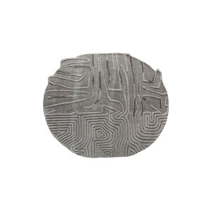 Tapis en laine et viscose tufté à la main gris et noir à motif abstrait pour la maison et les expositions, tapis moelleux pour salon - TNQ-1124 - Product Image 1