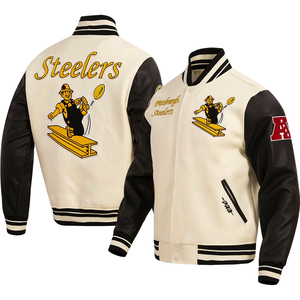 Chaquetas con letras para hombre de calidad superior, nueva chaqueta de béisbol con logotipo bordado, chaqueta de béisbol universitaria para hombre, temporada de invierno - Product Image 3