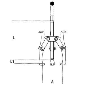 BETA Reversible Gear <b>Pullers</b> with Three Legs - Product Image 2