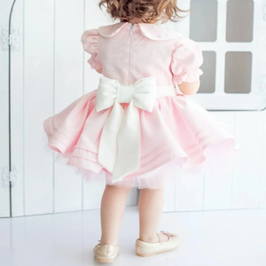 Handmade Embroidered Soft Linen Dress for <b>Baby</b> Girls Casual Style for Toddler's <b>First</b> Birthday OEM Made in Vietnam - Product Image 4