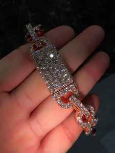 สร้อยข้อมือเงินแท้ 925 คุณภาพสูง ประดับเพชรโมอิสซาไนต์ รูปโคลเวอร์ ดีไซน์คลาสสิก สวยหรู เสริมโชคดี เหมาะสำหรับทั้งชายและหญิง - Product Image 4