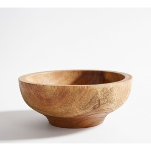 Bol à salade et à mélanger en bois de manguier de qualité supérieure fait à la main, bol en bois de cuisine, bol en bois massif naturel écologique - Product Image 1