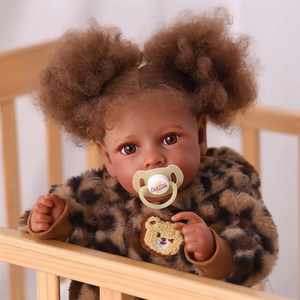 Poupée Reborn Bébé Fille Afro-Américaine Babeside Saria 20 Pouces en Vinyle avec Corps en Tissu - Product Image 3
