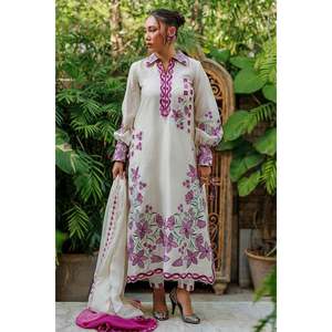 Robe en mousseline de soie bohème pour femmes avec manches longues, tissu respirant pour le printemps/été - Product Image 4