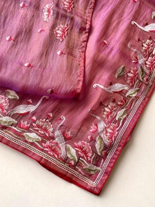 Magnifique soie Royal Gabanna avec broderie multi-fils Saree femme fabricant de mode de Surat au taux le plus bas - Product Image 2