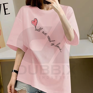 Camiseta personalizable para niñas 100% algodón diseño de pegatina impresa ecológica con logotipo de color para el verano - Product Image 2