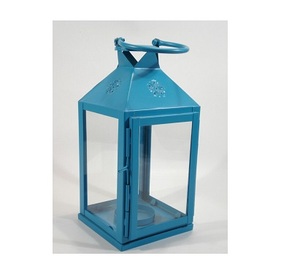 Indoor Outdoor <b>Black</b> Table Top Hanging Metal <b>Lantern</b> - Product Image 2