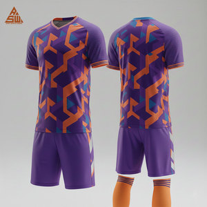Conjunto de Uniforme de Fútbol de Verano Personalizado Premium para Equipos Profesionales, Camiseta y Pantalones Cortos de Fútbol de Alto Rendimiento, Transpirables y de Secado Rápido - Product Image 1