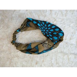 Lot de 3 bandeaux bohèmes vintage en soie de sari, faits main, recyclés, avec nœud frontal, accessoires pour cheveux, mignons, pour jeunes filles, cadeau pour demoiselles d'honneur - Product Image 2