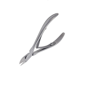 Pinzas para cutículas de alto grado, cuchillas de acero inoxidable, pinzas para cutículas de uñas de doble resorte para manicura de 8 mm con doble resorte - Product Image 1