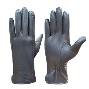 Winter Work Gloves Ladies Anti-Slip Warm Safety Features <b>Cheap</b> <b>Products</b> Latex Nylon Liner Leather Material Offshore Work - Product Image 4