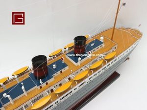 Gia Nhien Fabricant Design Personnalisé SS Queen of Bermuda Bateau de croisière MODÈLE EN BOIS Artisanat en bois MODÈLE DE BATEAU - Product Image 4