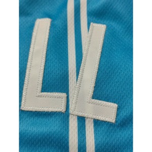 Maillot de basket-ball pour homme, respirant, sans manches, bloc de couleur contrasté, broderie de lettres et rayures pour l'entraînement sportif, la compétition - Product Image 2