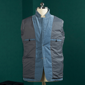 Chaqueta Acolchada Reversible para Hombre, al por Mayor, de Doble Cara, Rellena de Poliéster, Resistente al Viento, Impermeable, Transpirable y Ecológica, con Capucha, Talla Grande - Product Image 3