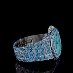 Reloj Mecánico de Acero Inoxidable Resistente al Agua con Esfera Clásica Azul Rey para Hombre, Personalizado, de Alta Calidad, Movimiento Automático, Estilo Hip - Product Image 2