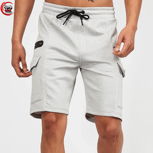 Lightweight 100% Cotton Canvas Men's Gym Sport <b>Shorts</b> <b>Compression</b> Quick Dry & Eco-Friendly Solid Pattern Elastic Waist Closure - Product Image 1