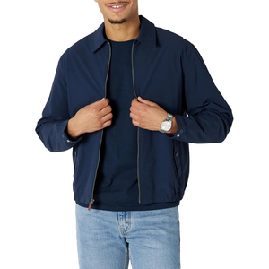 Blouson aviateur zippé léger et extensible de coupe décontractée pour homme - Product Image 1