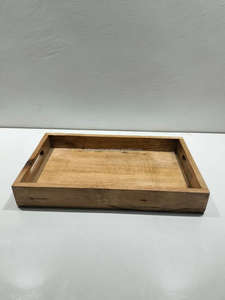 Bandeja de madera grande de diseño genuino con asa, nuevo diseño de fabricación, bandeja de madera para desayuno, bodas y fiestas, artesanía en madera - Product Image 3