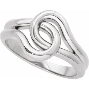Stuller Interlocking <b>Ring</b> 57971:104P PL for Engagement - Product Image 4