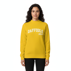 Sweat-shirt à col montant surdimensionné pour femmes, imprimé, en coton mélangé doux, pull décontracté, hiver, automne, badge, paillettes - Product Image 1