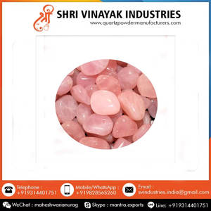 หินแร่หินดิบแบบหยาบแบบหลวมคริสตัลจากหินควอตซ์สีชมพู - Product Image 4