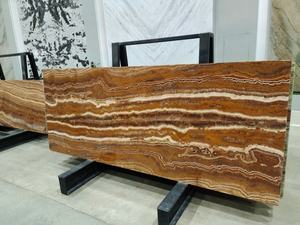 Losas de Ónix Tigre con Diseño de Madera Roja <span class=keywords><strong>y</strong></span> Marrón para Revestimiento de Paredes de TV, Chimeneas <span class=keywords><strong>y</strong></span> Escaleras - Product Image 6