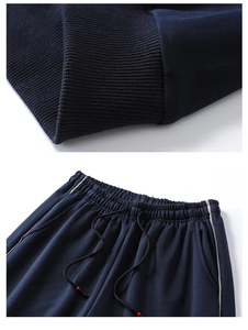 Ensemble de survêtement décontracté pour homme, respirant, à capuche, de haute qualité, pour l'extérieur, coupe régulière, idéal pour l'hiver et le jogging, avec logo personnalisé, vente en gros - Product Image 6